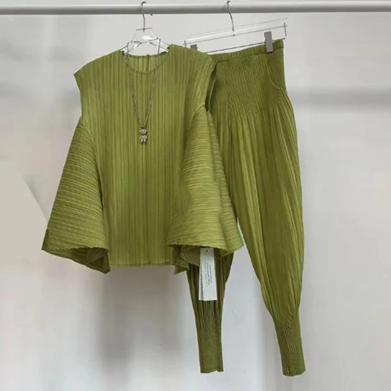 Conjunto de top irregular de color sólido para mujer, sudaderas de moda, traje de festival de nueva tendencia, conjunto de dos piezas