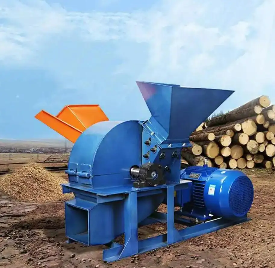 Best Quality Electric Diesel Engine Hammer Mill Sawdust Waste Wood Chipper Shaving Shredder Crusher Making Machine For Sale