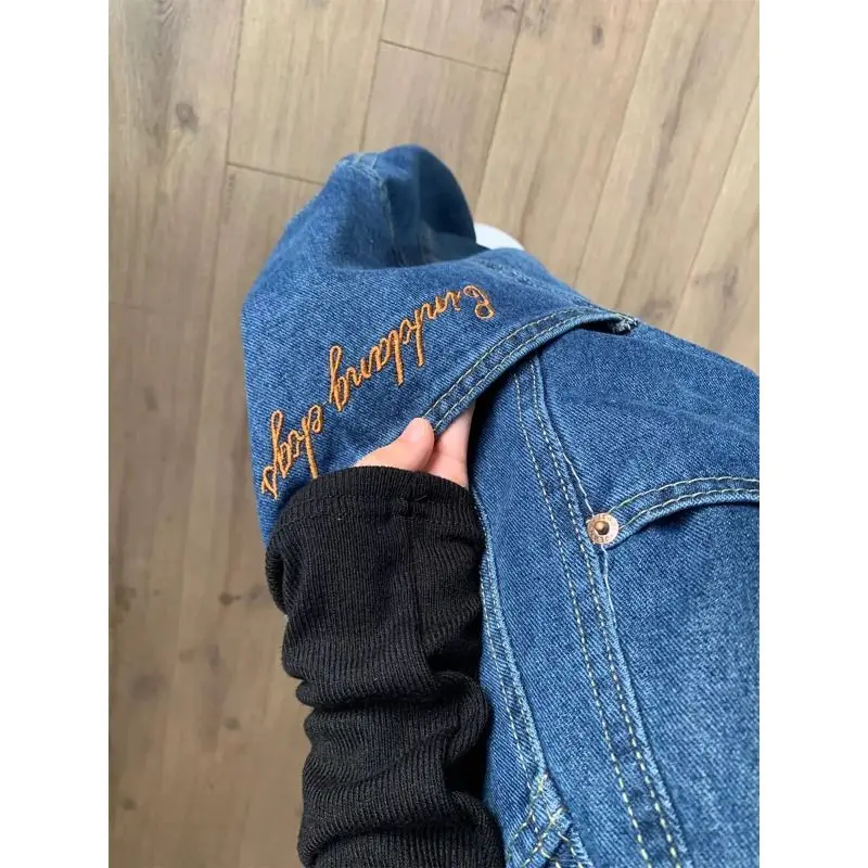High Waist Wide Leg Slim Fit Knife Jeans Women plus Size Spring Autumn New Style American Style Denim Pants for plus Siz... - view 2