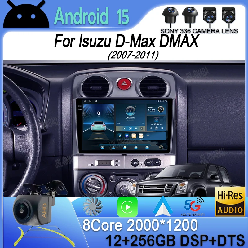

Android 15 Carplay Car Radio For Isuzu D-Max DMAX 2007- 2010 2011 Multimedia Video Player Navigation GPS Stereo 2Din DVD WIFI+4G