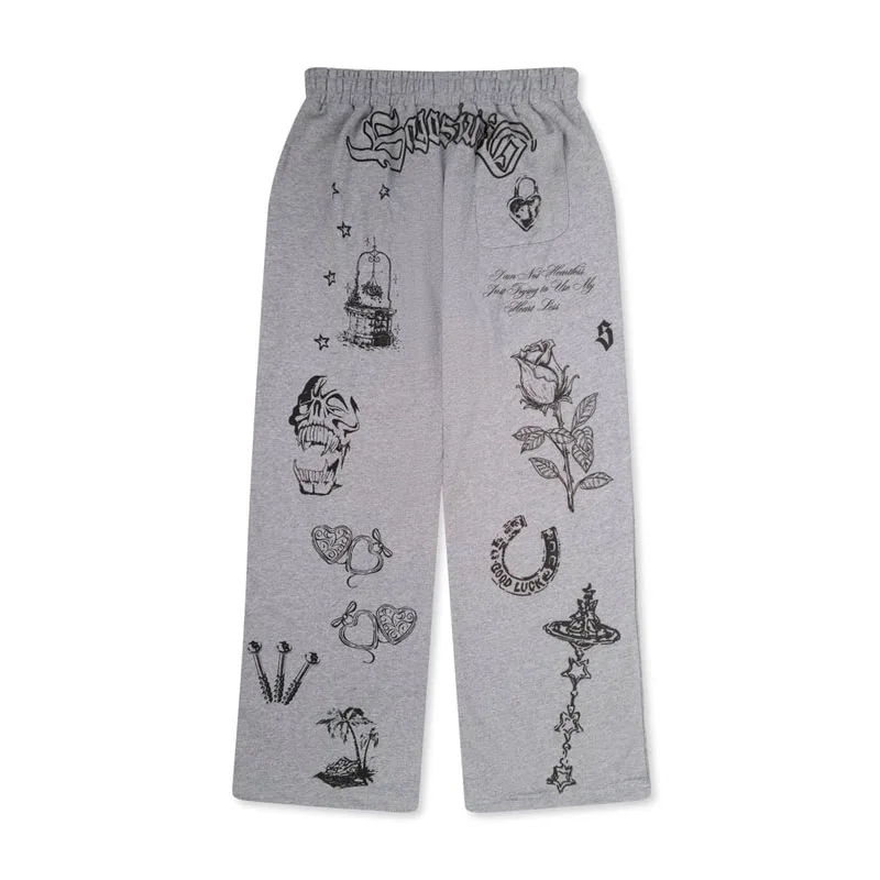 2025 Pantaloni sportivi a gamba dritta europei e americani alla moda Pantaloni da ballo jazz da donna Pantaloni hip-hop larghi casual da strada