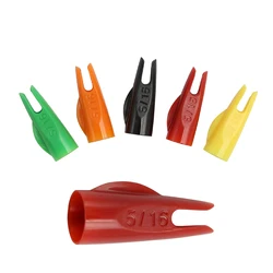 24Pcs 5/16 Arrow Nocks Arrow Tails OD8mm ID7.5mm Suitable For OD 7.5mm Wooden Bamboo shaft Arrow Archery