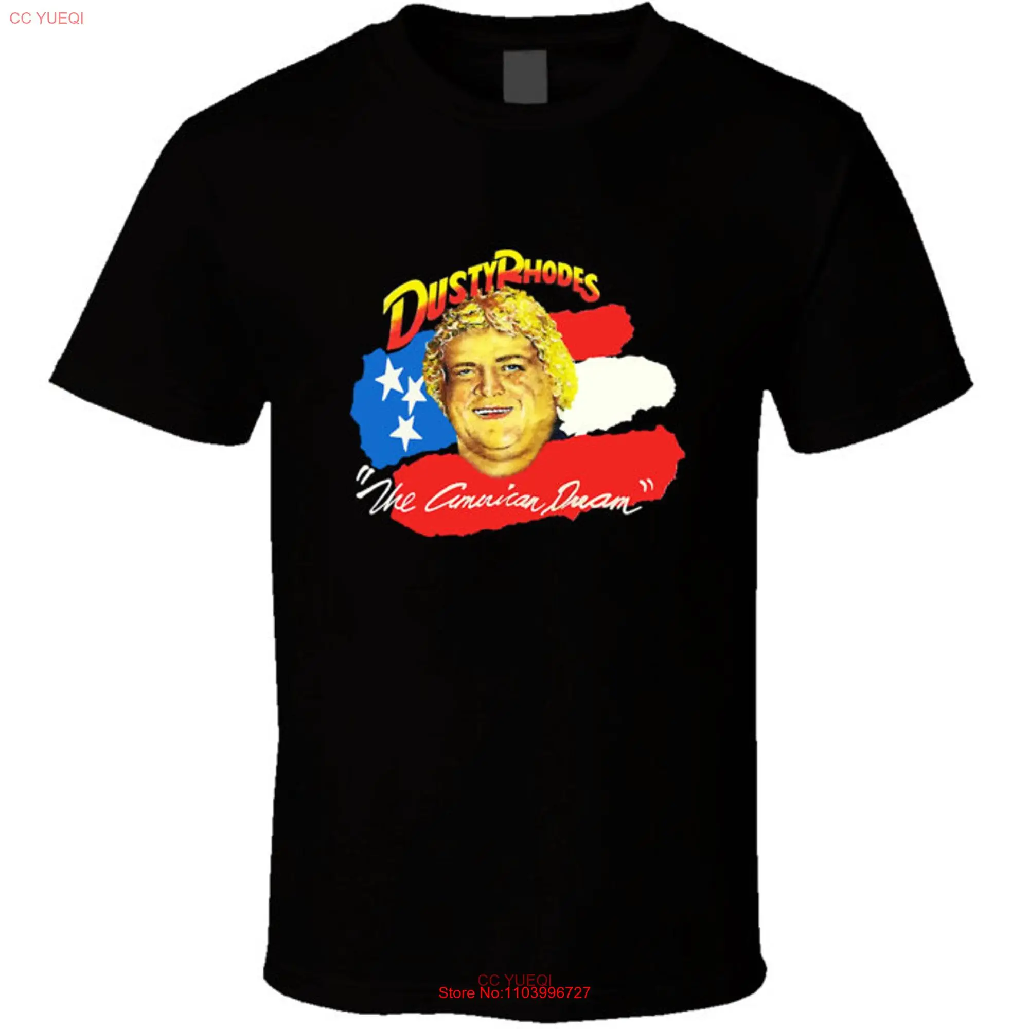 Dusty Rhodes American Dream Wrestling T Shirt long or short sleeves