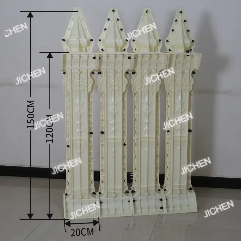 ZQ European Style Cast-in-place Roman Column Mold Cement Railing Fence Orchid Vase Balcony Guardrail Building Template