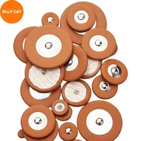 1 Juego de almohadillas para saxofón, almohadillas universales para saxofón, almohadillas de cuero de cabra auténtico para saxofón Alto Tenor Soprano