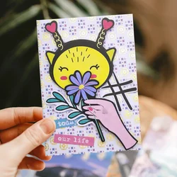 Creative Path 158pcs Cute Cat Unicon Diecut Paper Cutouts Bright Day Scrapbooking Die Cuts Ephemera For Journaling Card Making