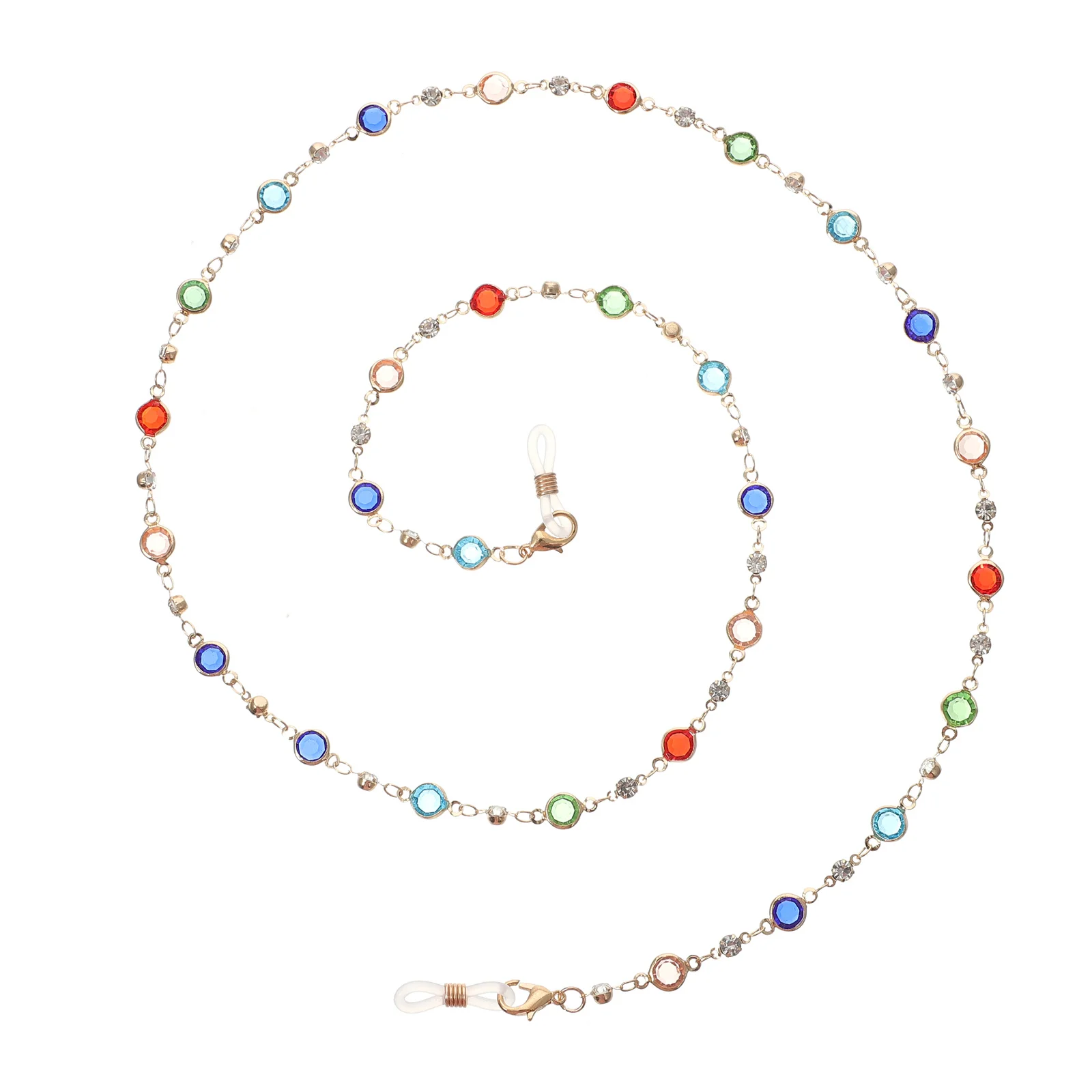 مكافحة خسر سلسلة النظارة أنيق اللون حبل معلق للنظارات سبائك الزنك ديكور تشغيل المشي لمسافات طويلة ممارسة استخدام نظارات مكافحة السقوط