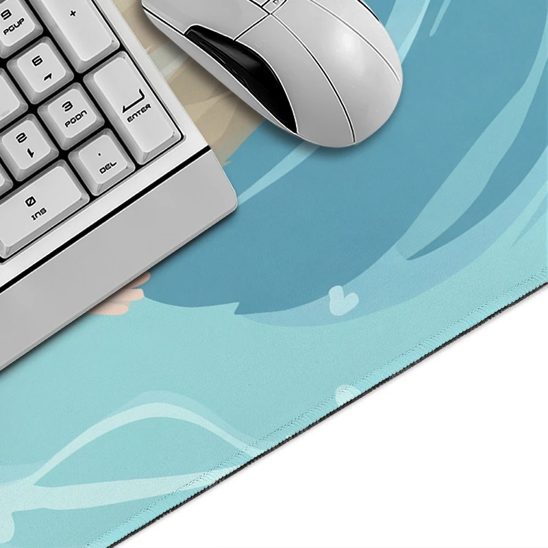 Blue Water Hamster Mouse Pad Gamer XL Computer Custom New Mousepad XXL Mechanical Keyboard Pad Mouse Mat Carpet Mouse Mats