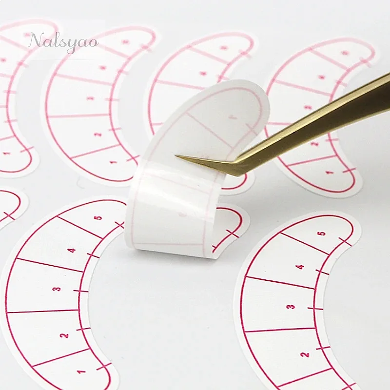 100 Sheets Eyelash Practice Eyepads Under Eye Pads Lash Paper Grafting Sticker Wraps Makeup Tools