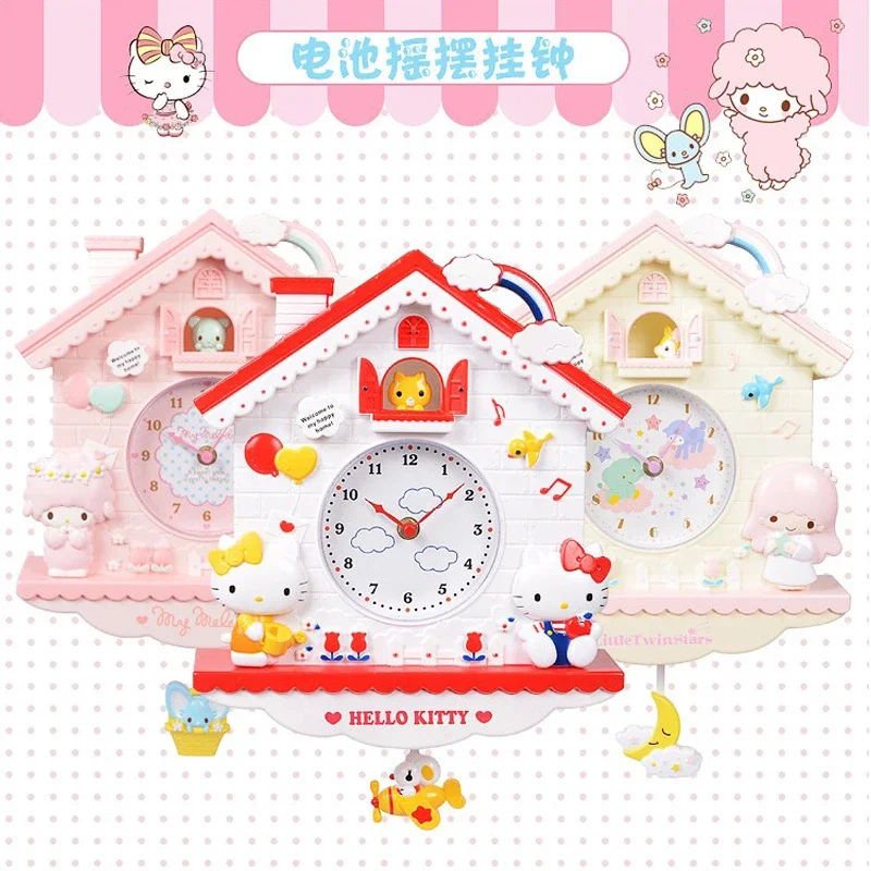 

Милые аксессуары Sanrio Мультяшные Hello Kittys My Melody Cinnamoroll милые красивые современные часы подарок для девочек