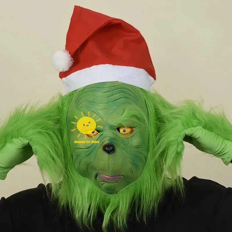 Premium Outfit Beast Kingdom Christmas The Cosplay Costumes Jacket Pants Mask Hat Grinch Suits Leg Warmers Halloween Car view 5