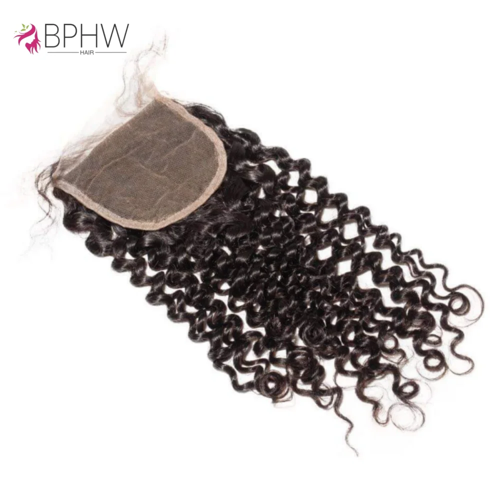 

Kinky Curly 4x4 Closure Only Kinky Curly Предварительно выщипанные швейцарские прозрачные кружевные застежки 100% человеческие волосы Remy на продаже Оптовая продажа 12A