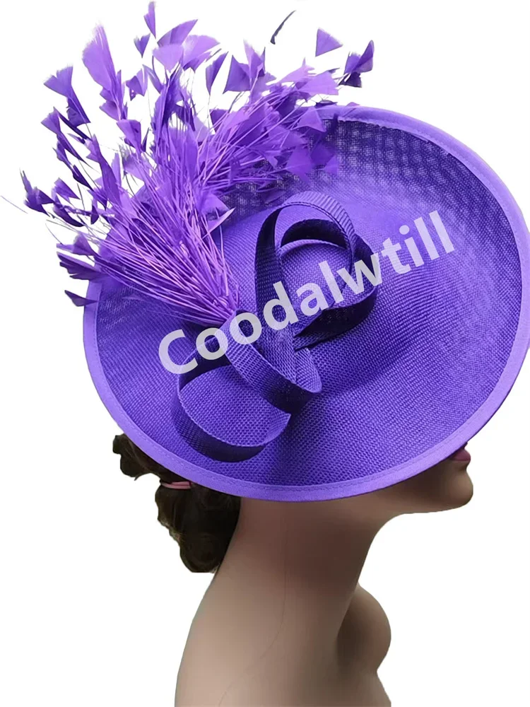 Veils Fascinators Hats Headpiece Women Race Derby Feather Pillbox Cap Ladies Cocktail Derby Chapeau Cap Bride Marriage Hats