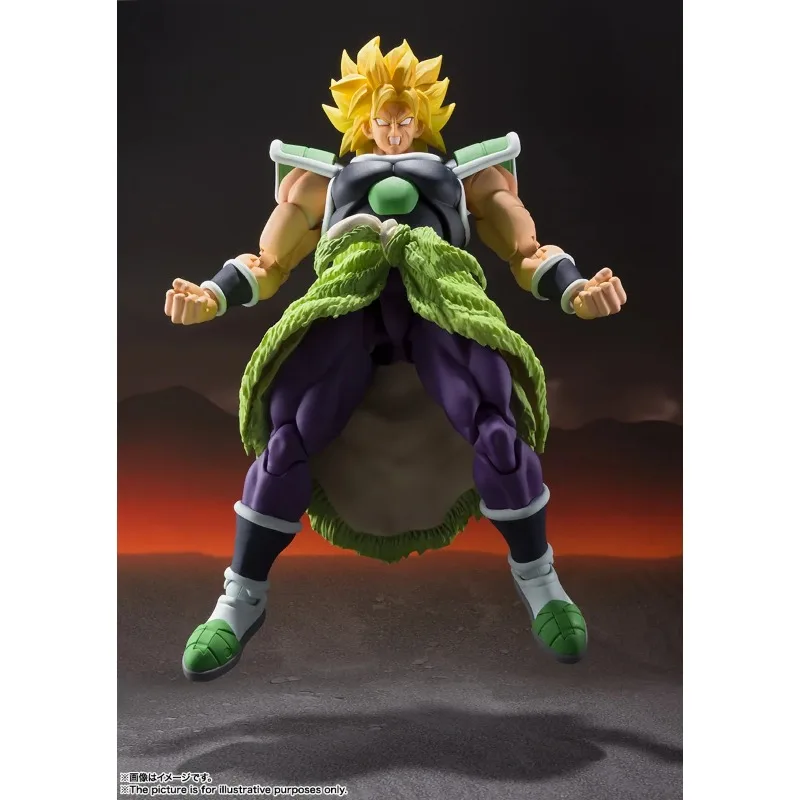 In Stock Bandai Original Dragon Ball GOKU SHF Super Saiyan Broly Anime Action Figures Model Toys PVC Collection Holiday Gifts