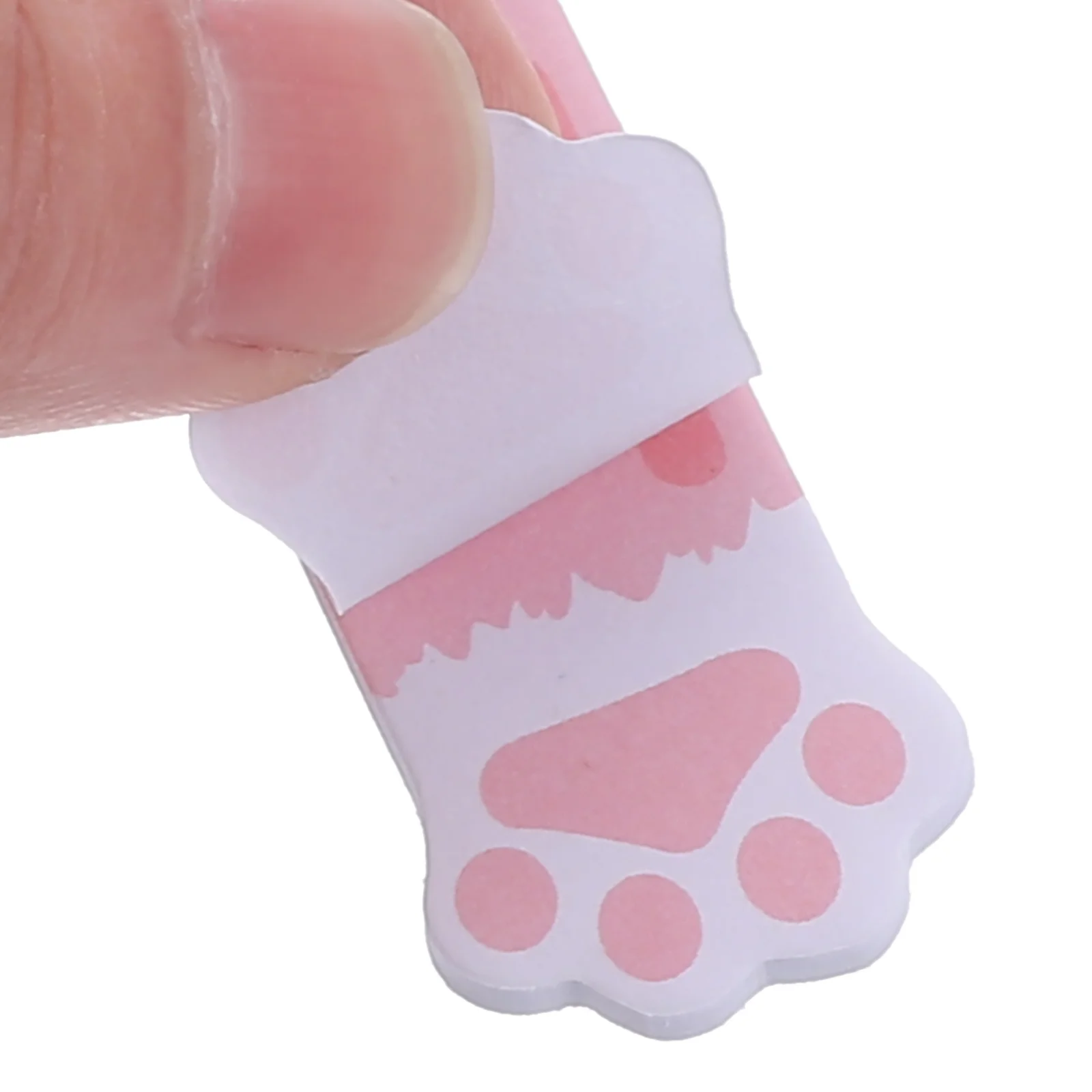 

6 set Paw Shaped Memo Pads Tearable Portable Adhesive Note Pads For School Office Home Use Small Note Tabs