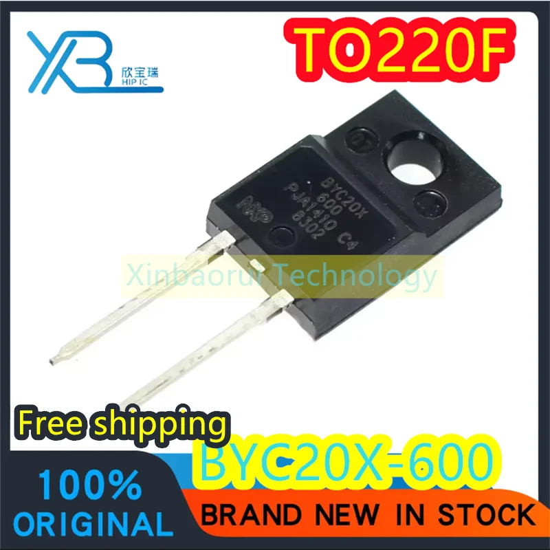 

(10/50pieces) BYC20X-600 BYC20X TO-220F plastic package 20A 600V fast recovery diode new original electronics spot Free shipping