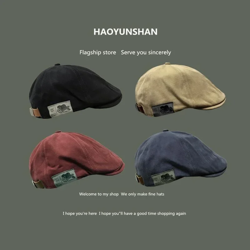Cotton Peaky Blinders Caps For Men Hats Berets British Western Style Ivy Cap Classic Winter Woman Vintage Linen Beret - view 3