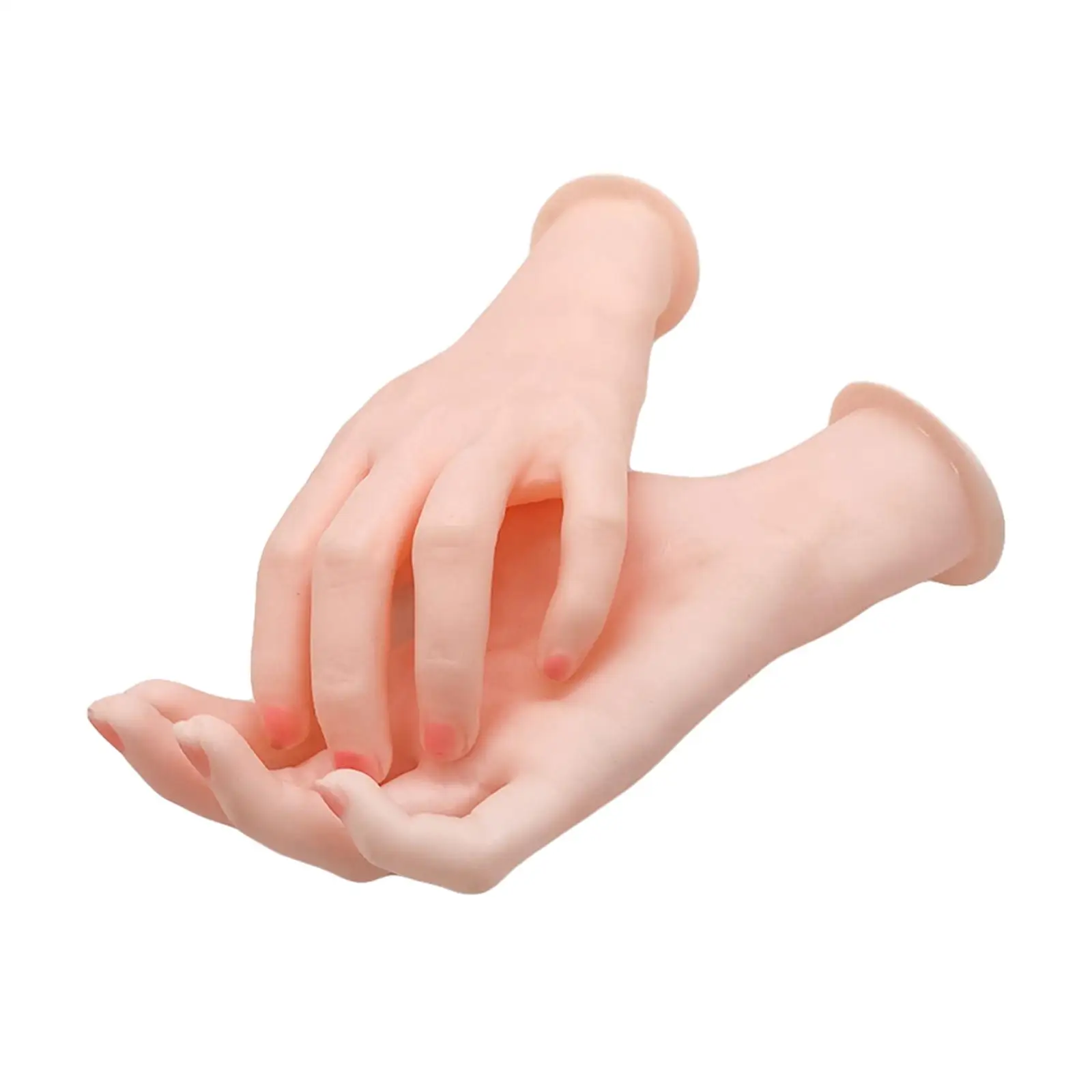 Silicone Mannequin Hand Model Jewelry Display Holder for Acrylic Nails Practice and Women's Hand Bracelets