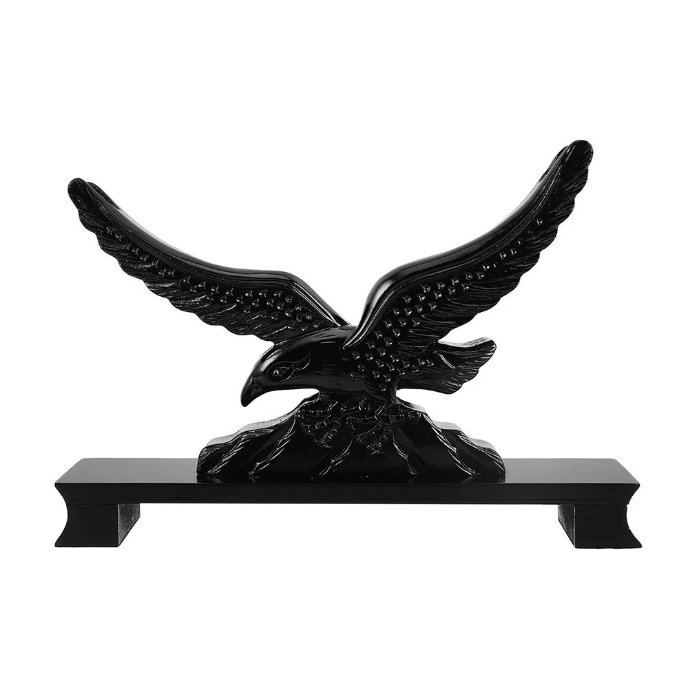 

Sword Stand Eagle Shaped Rack Knife Rest Display Desktop Black Resin Bracket Holder