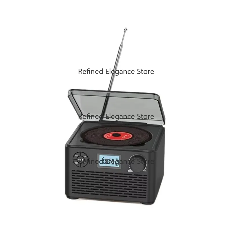 High Quality Multi-function Porta-ble CD Player With Speakers and BT Rechargeable Audio Stereo CD Player for the Family