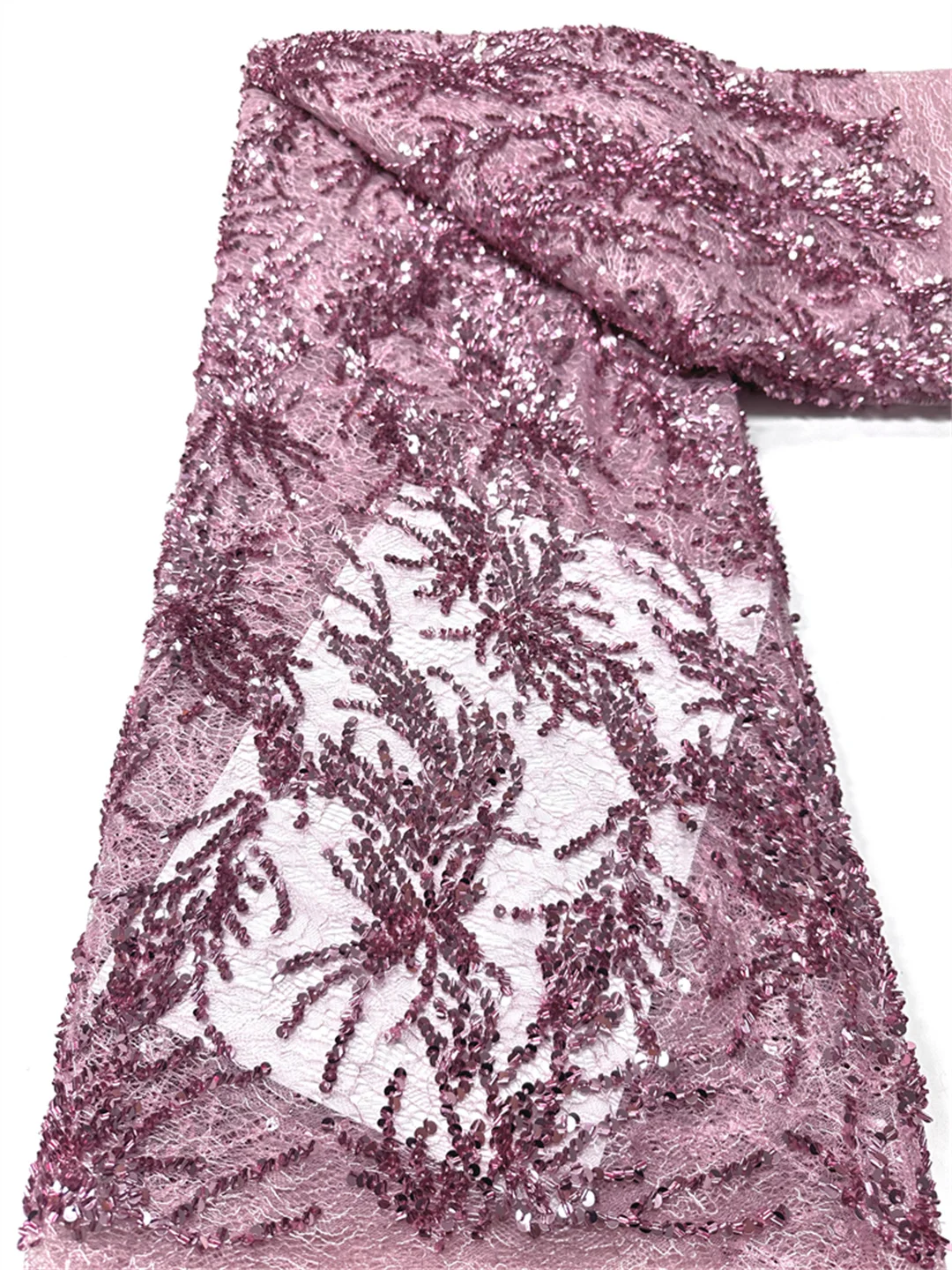 

Элитная африканская кружевная ткань 2026: высококачественная сетчатая ткань с пайетками для свадебных платьев в нигерийском стиле