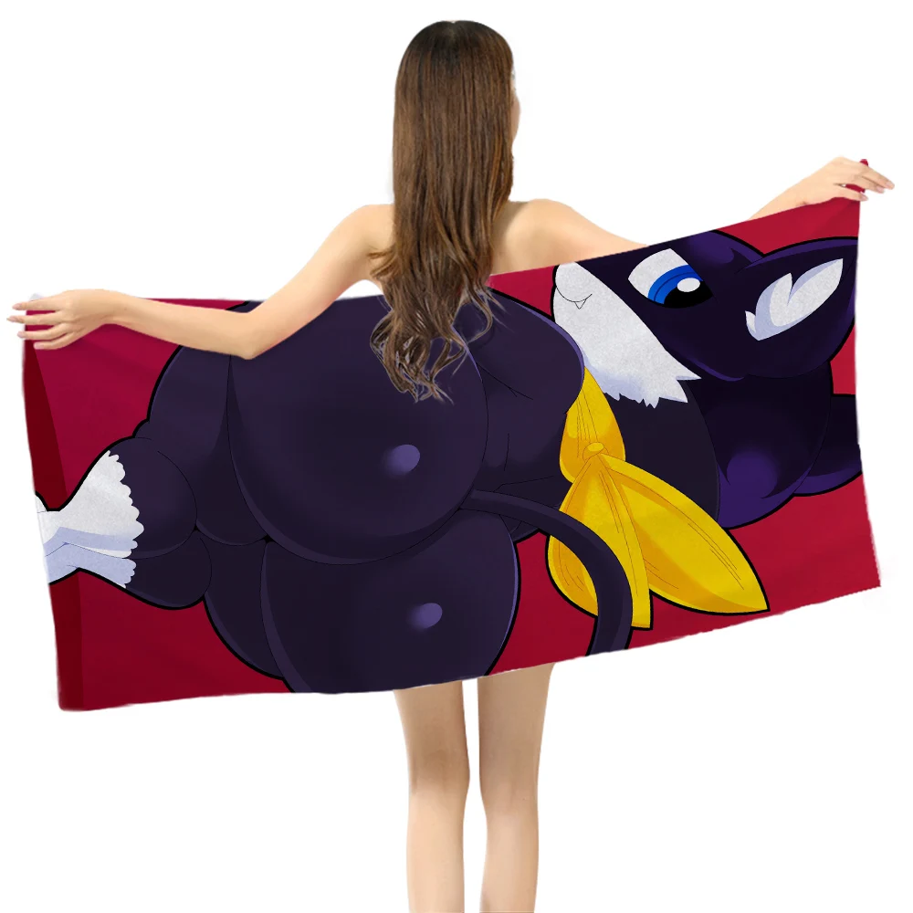 NEW Towel Morgana Persona Microfiber Bath Bathroom Shower Facecloth Anime Manga Handtowel