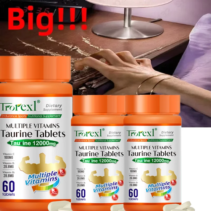 أقراص التورين متعددة الفيتامينات من تريكس، مكملات القوة البدنية، تعزيز الطاقة، مضاد للتعب