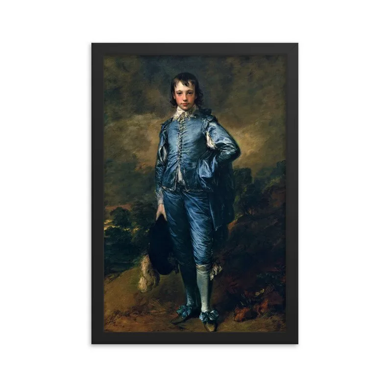 zd-Customize Size High Quality Handmade Wall Art Decor the Blue Boy Famous Oil Painting Reproduction of Thomas Gainsborough@