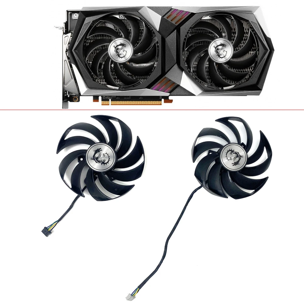 

Cooling Fan For MSI GeForce RTX 3060 GAMING X GeForce RTX 3060 Ti GAMING X 8G LHR VIDEO CARD FANS 95MM PLD10010B12HH