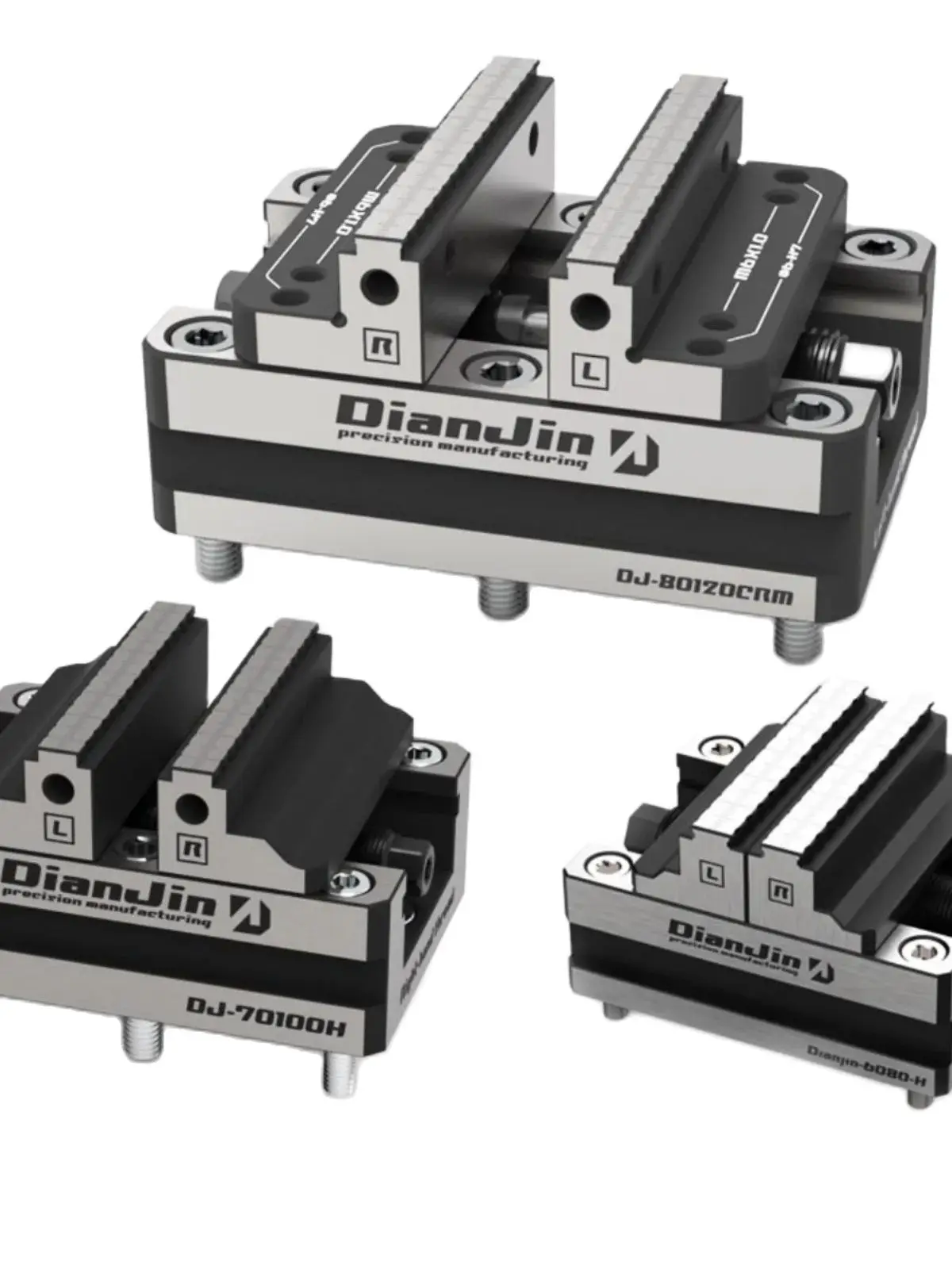 DJ-6080H 70100H Four-Five-Axis Fixture Self-centering Vise Positive and Negative Quick Clamping 2-8 Inches Self Centering Vise