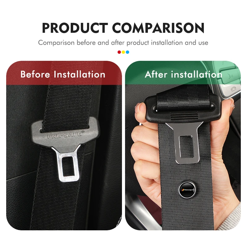 2pcs Car Seat Belt Spacing Limit Stop Anti-slip Buckle Retainer For BMW F30 E36 F20 E87 E70 E91 E30 E53 F31 F40 E92 E93 - view 5