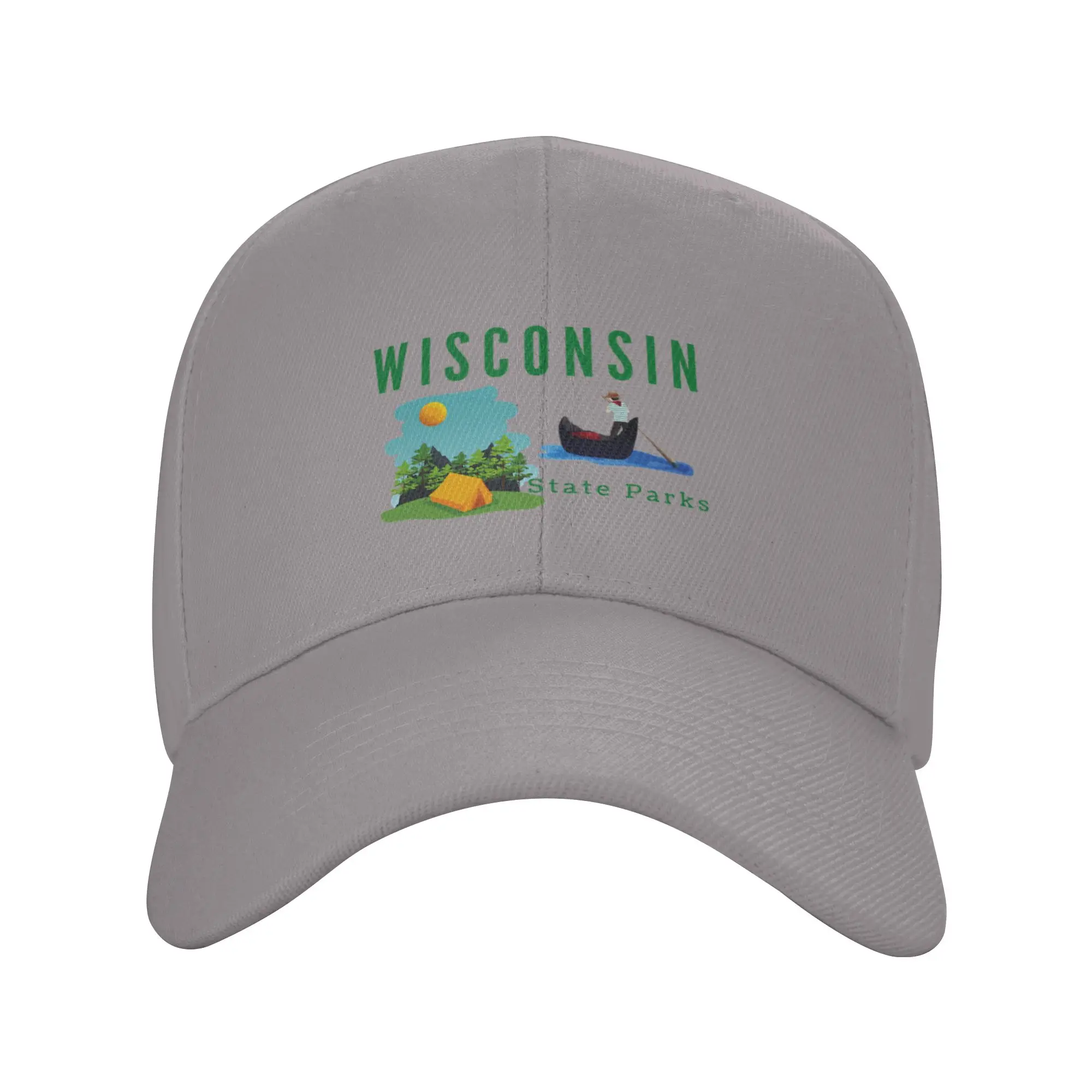 Hot Sale Wisconsin State Parks Baseball Cap  Vintage Hat  Road Trip Hat