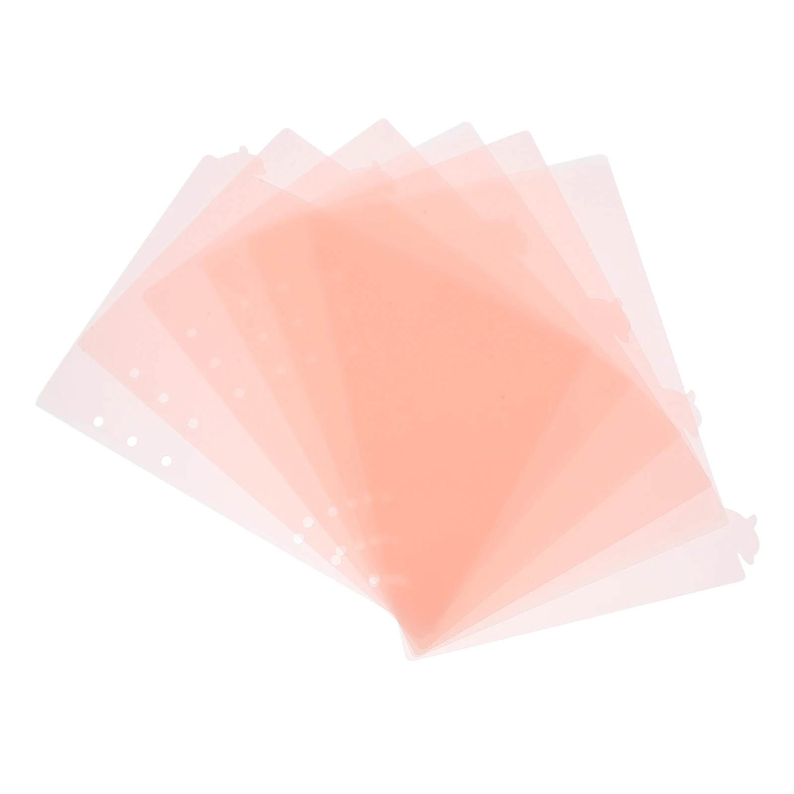 6pcs Dolphin Style PP Material Binder Dividers Cute Markers for Ring Binders Notebook Accessories Organizing Files Notes