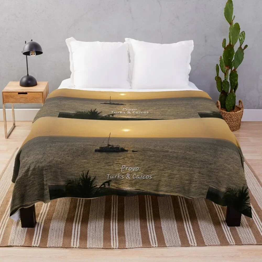 

Sailing Into the Sunset Throw Blanket Luxury St Bed linens Decorative Sofas Flannels Blankets