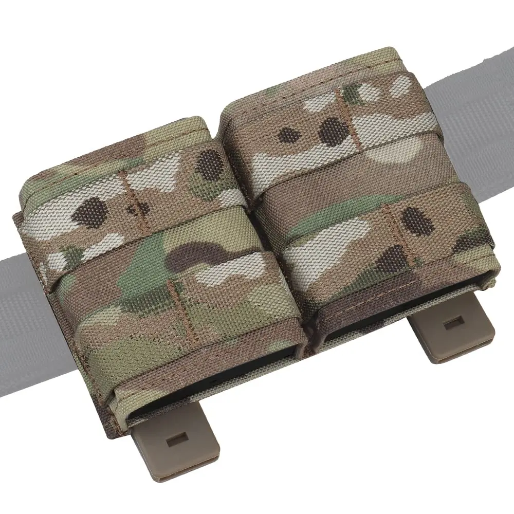 

Tactical Dual 5.56 Magazine Pouch Quick Release MOLLE Feature Pack with Quick Insert Set For Airsoft Paintball Hunting Etc