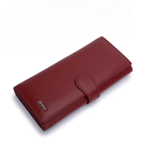 

Женский длинный кошелек из натуральной коровьей кожи, высококачественный подарочный держатель для монет, клатч из натуральной кожи кошелек 7Z