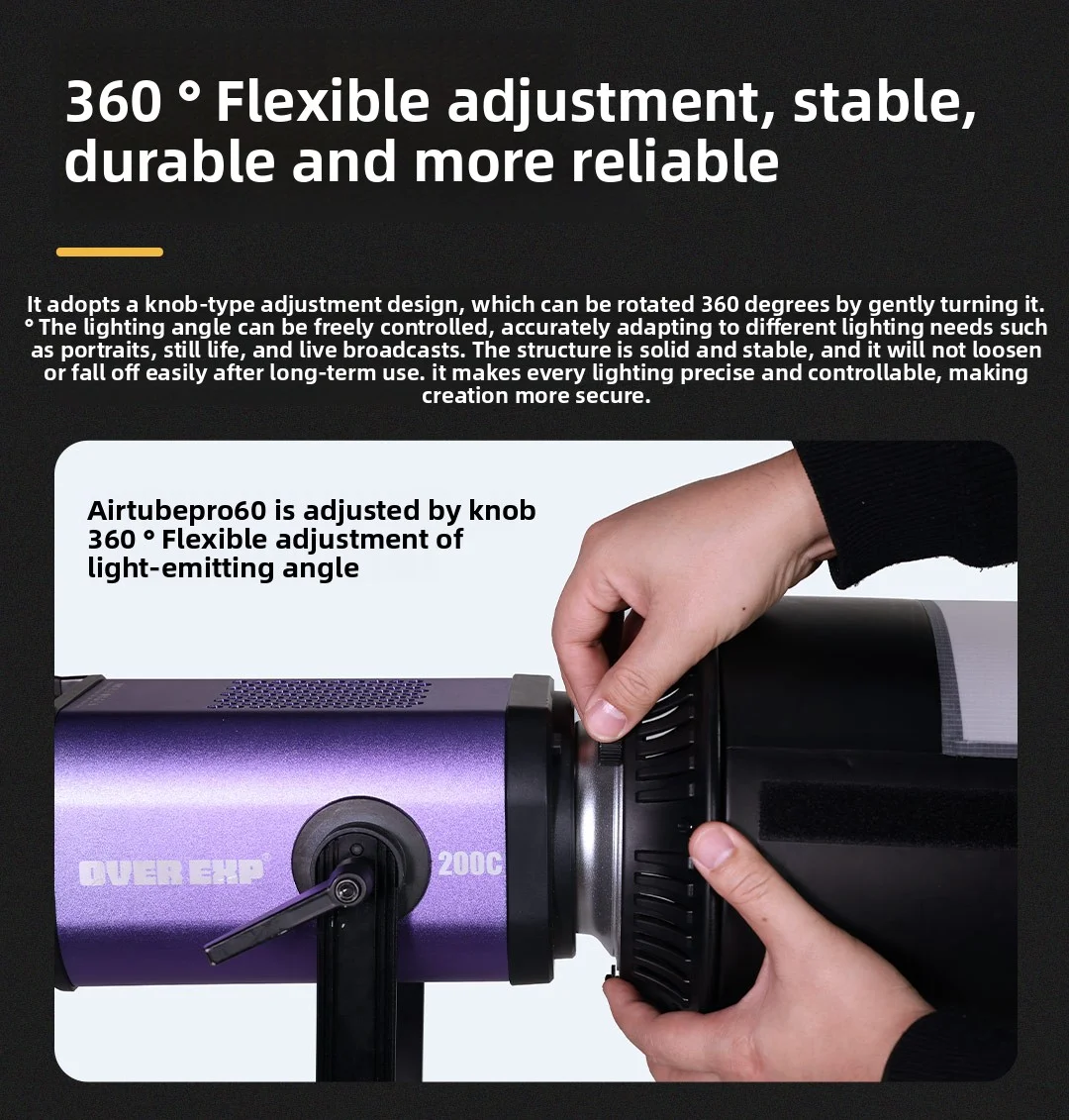 Flynoodle Air Tube Pro 60/120 Air Inflatable Softbox, F50B/F30B Air Inflatable Air Column Light for Live Streaming Photography