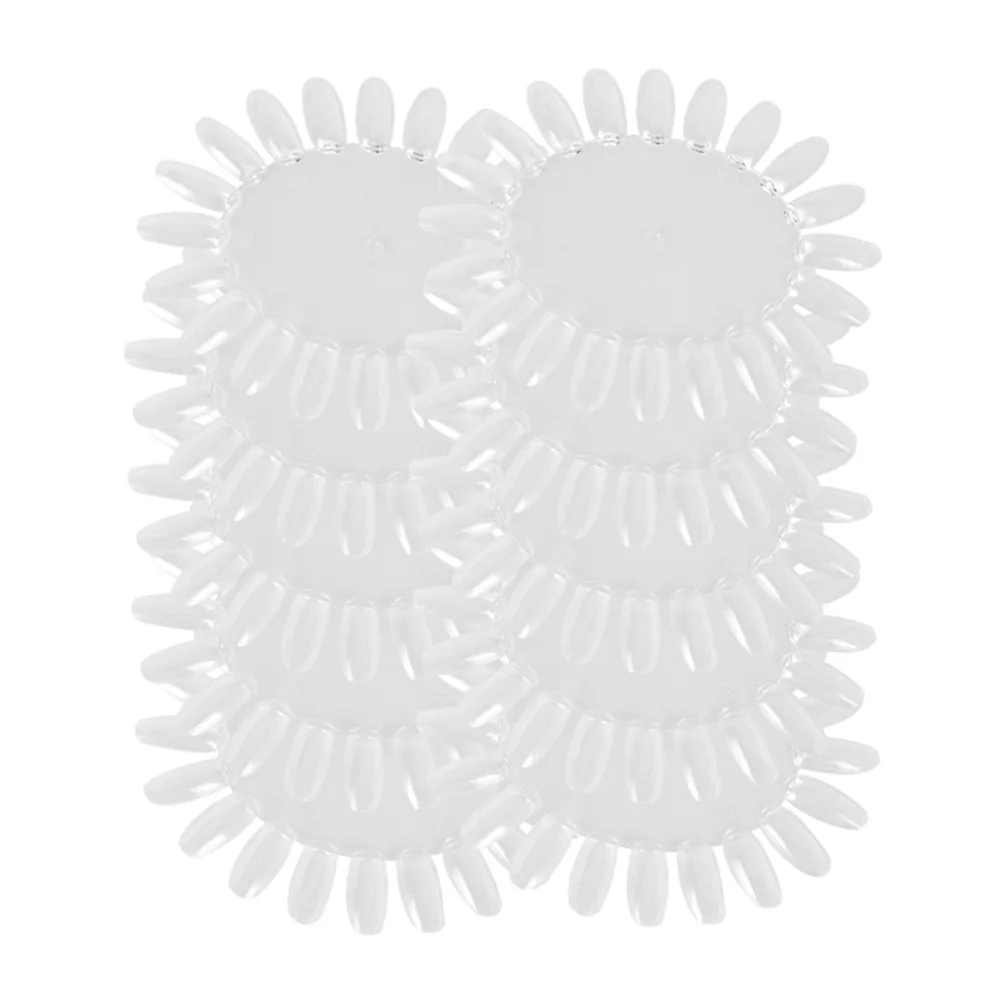 Gráfico profissional de cores para unhas, placa de prática curvada em forma de elipse para salão de beleza, treinamento de demonstração, esmalte, gráfico de cores com 10 peças