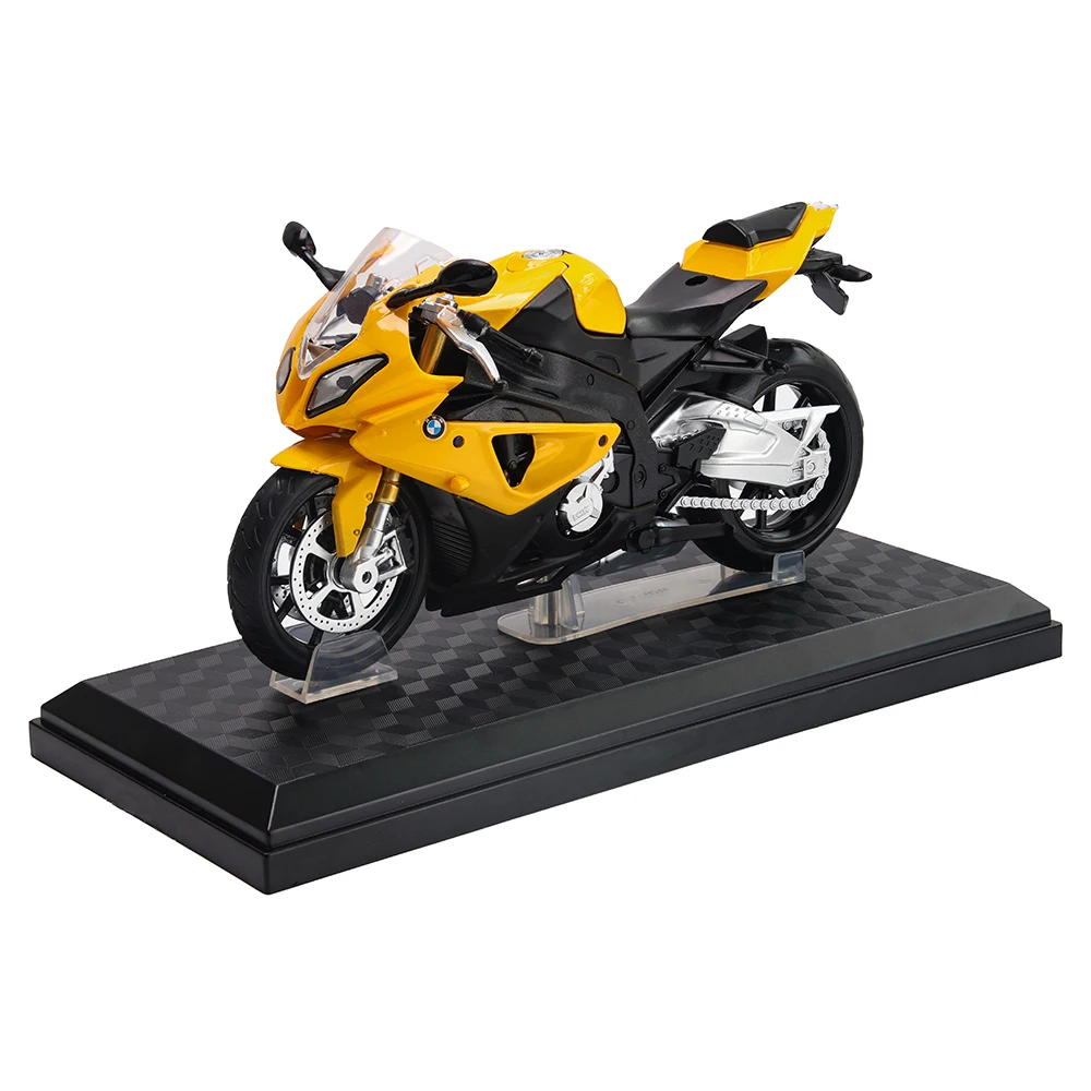 CCA 1:12 BMW S1000 RR Tricolor Alloy Motocross Licensed Motorcycle Model Toy Car Collection Gift Static die Casting Production