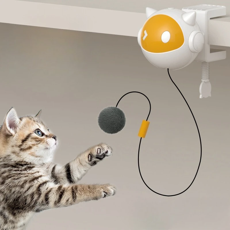 

Automatic Lifting Cat Toy Ball Interactive Electric Pet Toy Self Moving Hair Ball Fun Hilarious Cat Balls Toys Pet Supplies