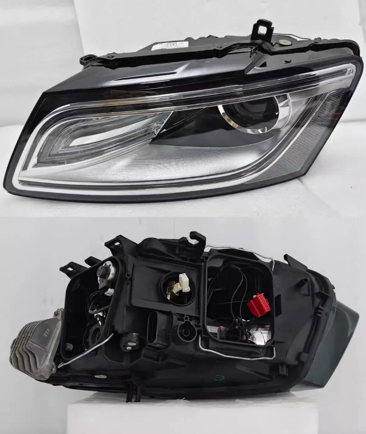For Audi Q5 Q5L 13-18 model headlights, original factory headlight assembly, original disassembly and plug and play function