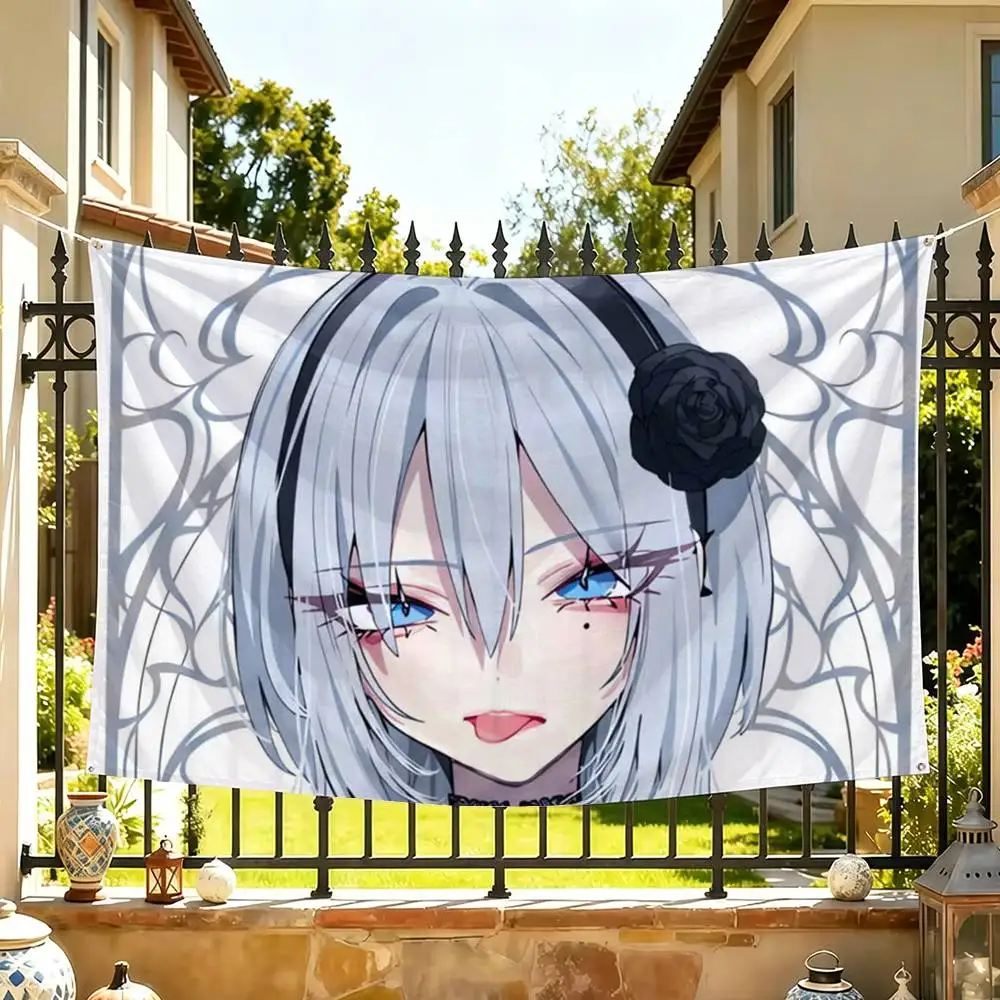 Haimiya Senpai Wa Kowakute Kawaii Flags Wall Hanging Tapestry Outdoor Garage Room Decorative flag Background Blanket