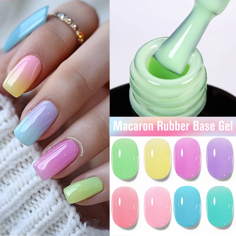 UR SUGAR 7ml Mararon Candy Rubber Gel Nail Polish Light Pink Blue Spring Summer Semi Permanent Soak Off UV LED Nails Varnish