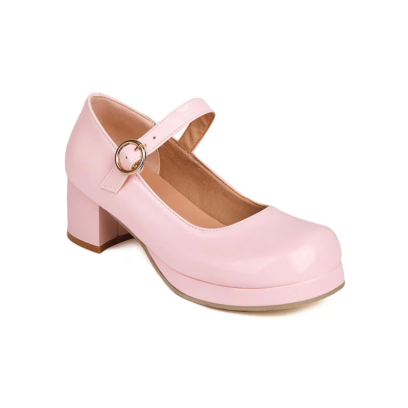 ماري جينس مضخات مع حزام مشبك للفتيات ، الأميرة الأحذية ، الحلو ارتفع ، الأحمر ، الوردي ، أسود ، أبيض ، جديد ، الخريف ، 2022 ، 7 ، 8 ، 9 ، 10 ، 12 ، 14, 16, 17, 18