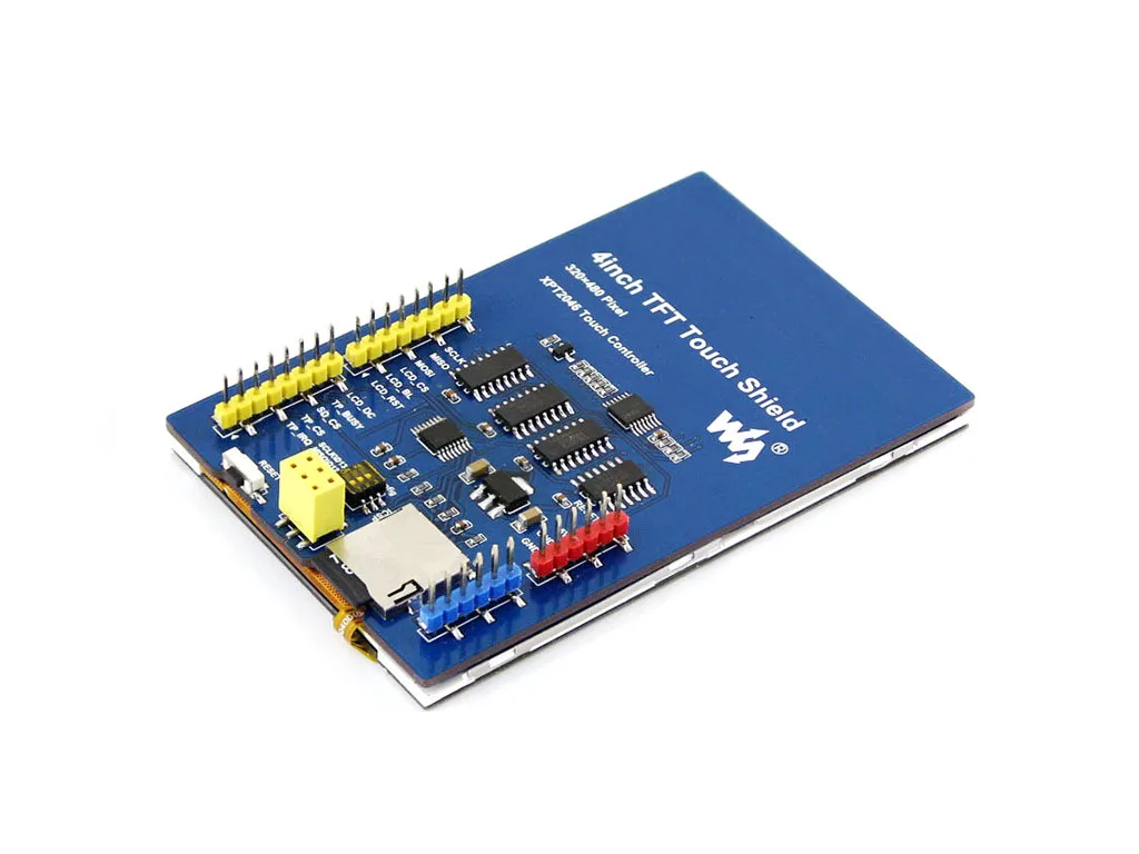 4" TFT Touch Shield for Arduino | 480×320 Resistive Display | ILI9486 & XPT2046 | SPI Interface | SD Card Slot | Plug & Play