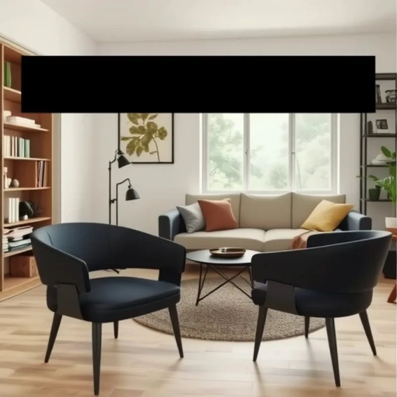 

Home Italian Restaurant Modern Simple Back Chair, Two Dining Chairs