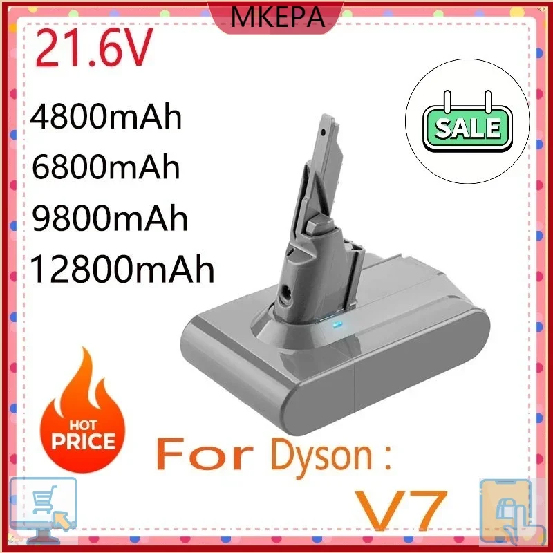 

100% brand new 128000mAh 21.6V lithium battery V7 replacement suitable for Dyson Motorhead Pro Trigger V7+plush SV11 battery.;
