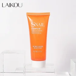 LAIKOU Snail Facial Cleanser Anti Aging Natural Organic Gel Daily Face Wash Exfoliating Gel Deep Pore Cleansing Skin Care 100g