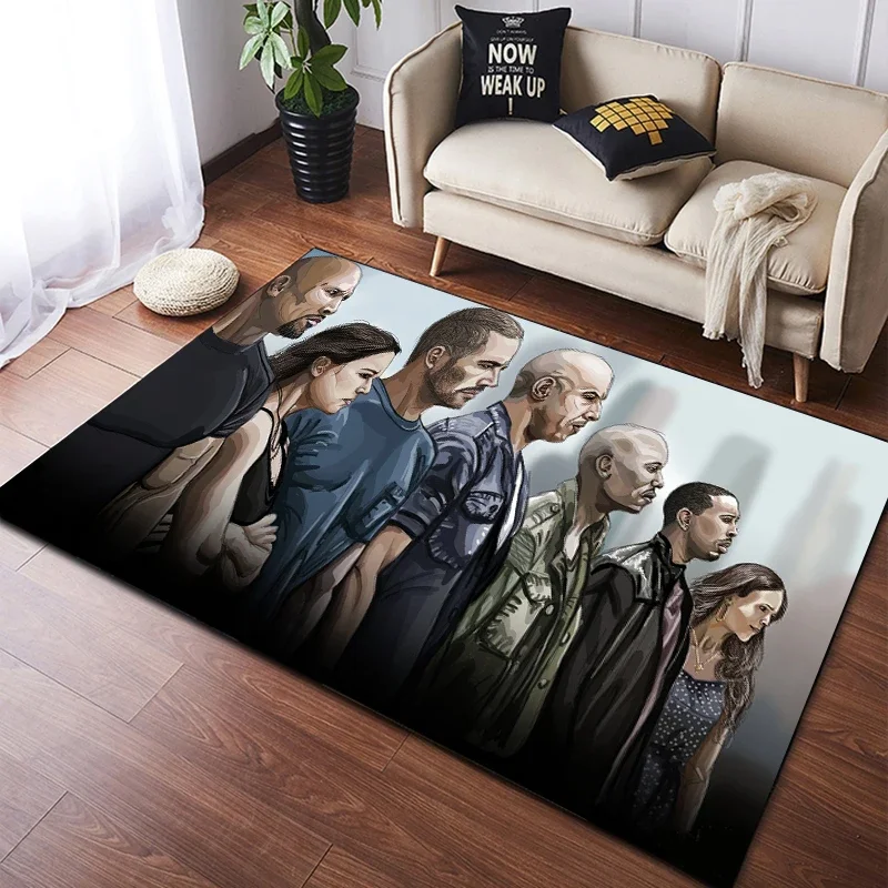 Movies Fast Furious Carpet Kitchen MatEntrance Doormat Bedroom Floor Decoration Living Room Carpet Bathroom Anti-slip Rug