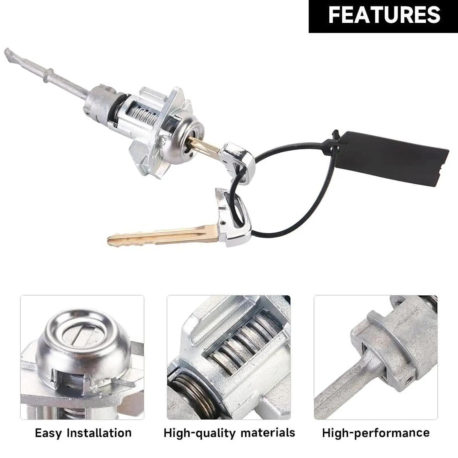 

81970-f0000 Front Door Lock Cylinder Set for Hyundai Elantra 2017 to 2020 Automobile Accessory Quick Installation Sturdy